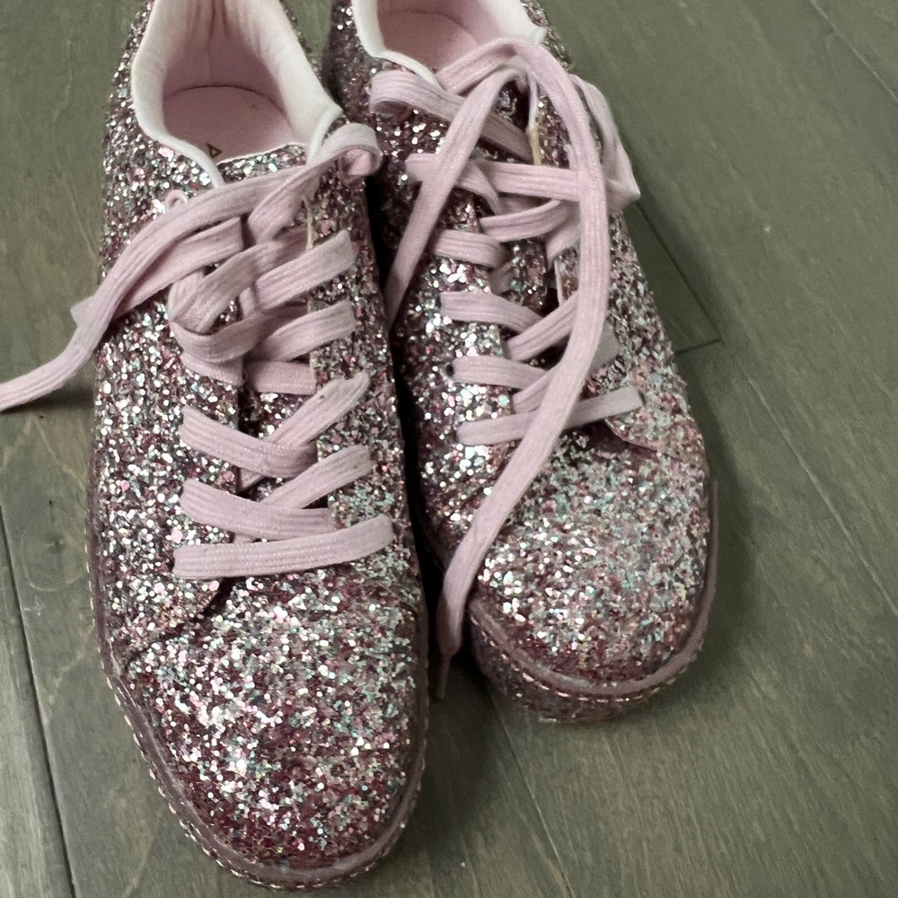 ALDO Pink Glitter Sneakers SIZE 9